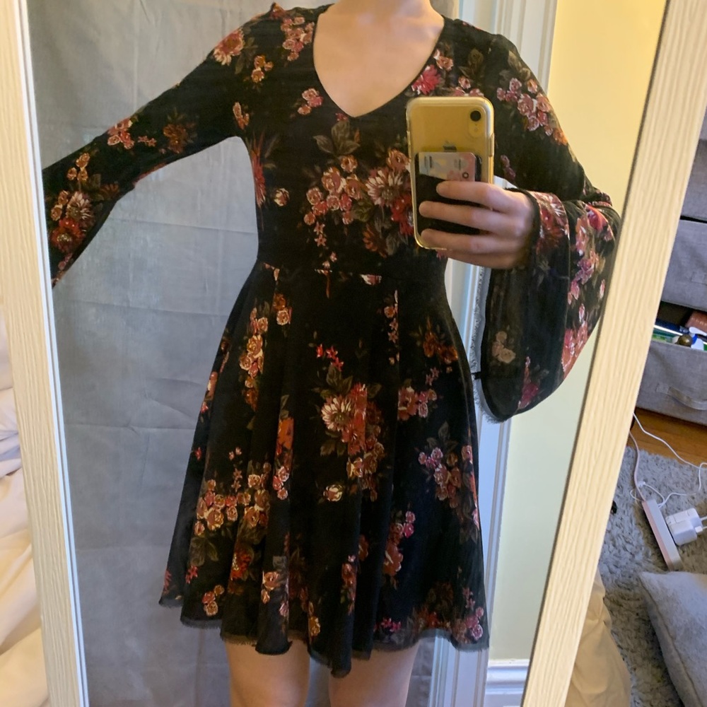 Black floral American Rag Dress